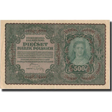 Poland, 500 Marek, 1919, 1919-08-23, KM:28, AU(55-58)