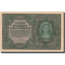Poland, 500 Marek, 1919, 1919-08-23, KM:28, AU(55-58)