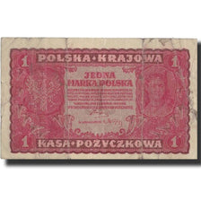 Poland, 1 Marka, 1919, 1919-08-23, KM:23, EF(40-45)