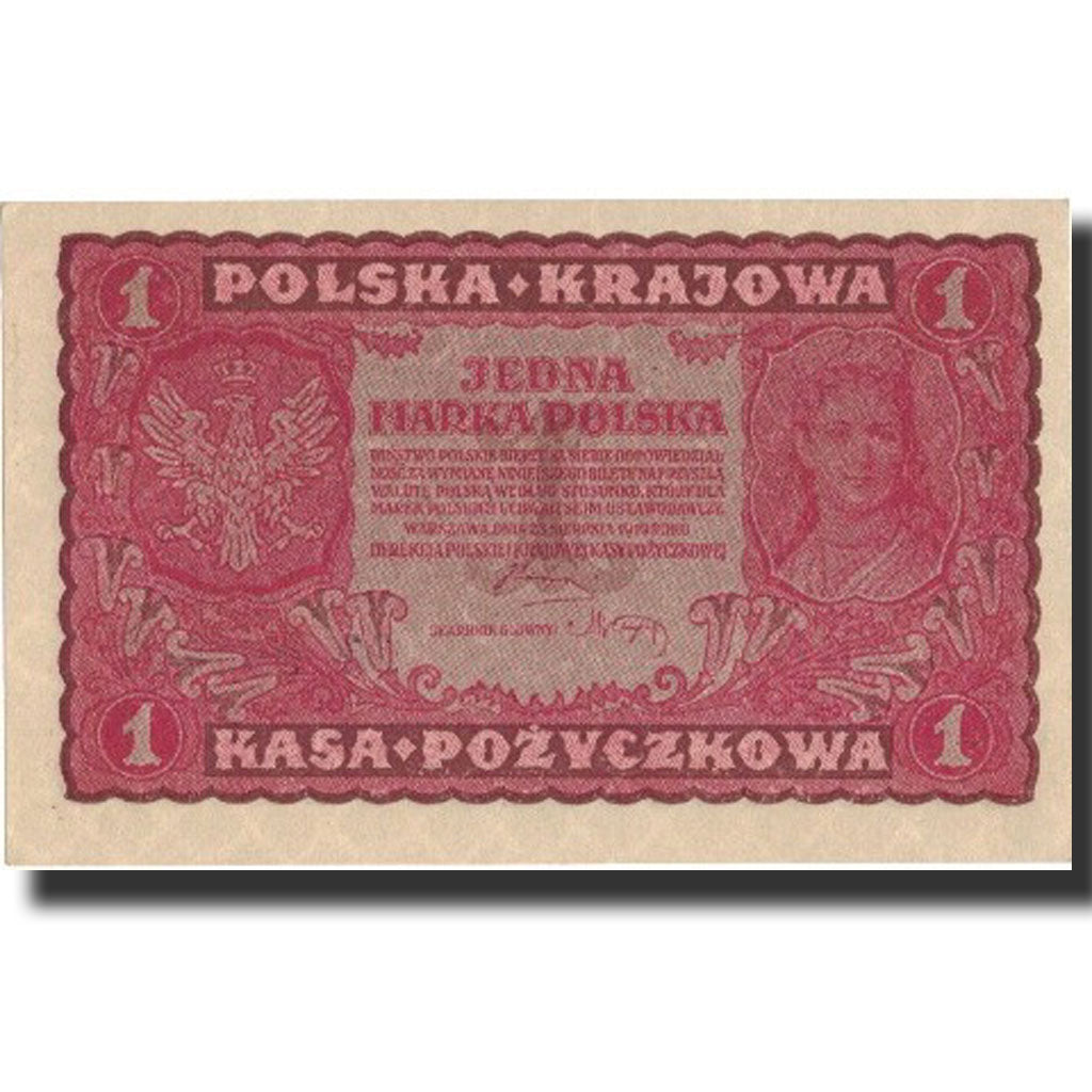 Poland, 1 Marka, 1919, 1919-08-23, KM:23, UNC(65-70)