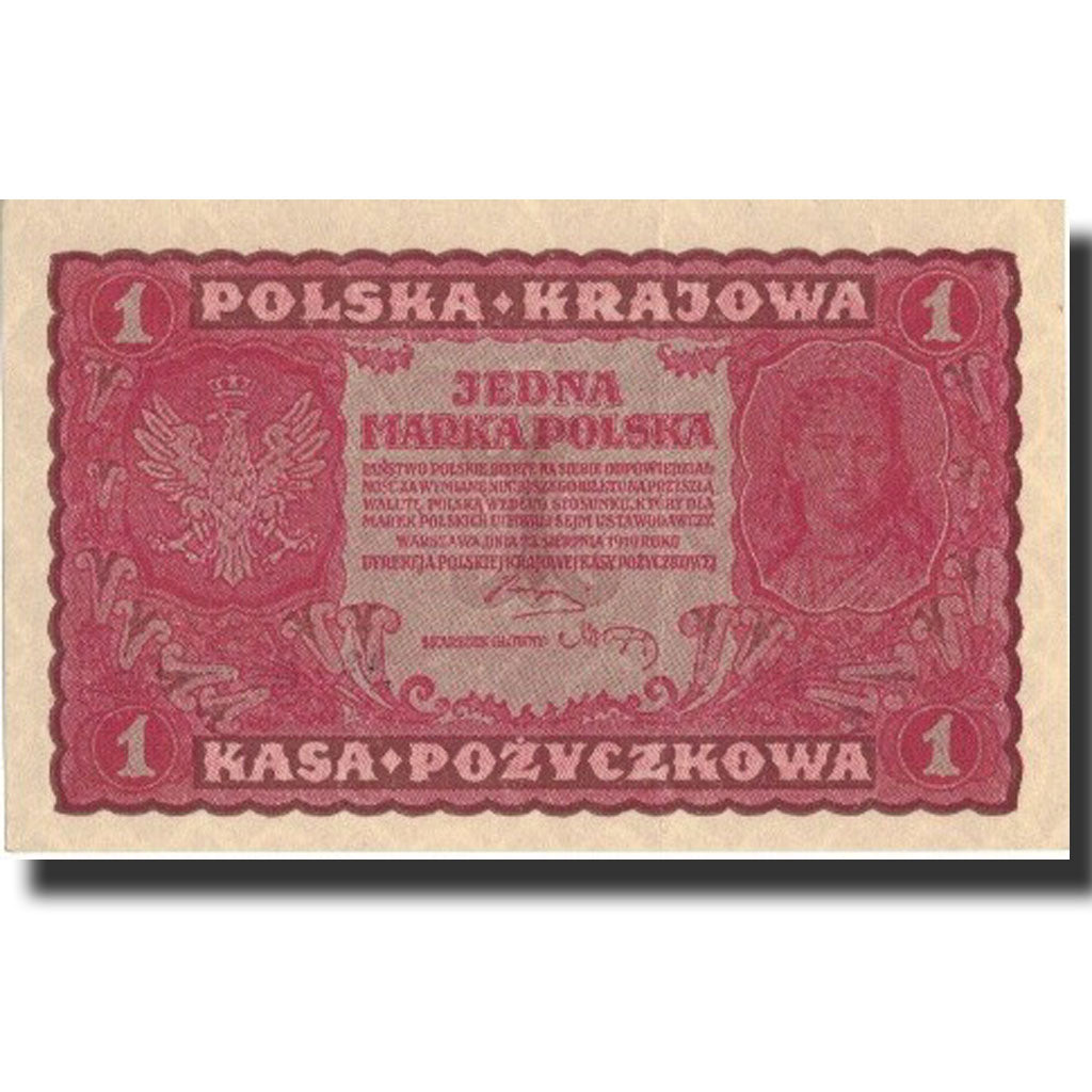 Poland, 1 Marka, 1919, 1919-08-23, KM:23, AU(55-58)