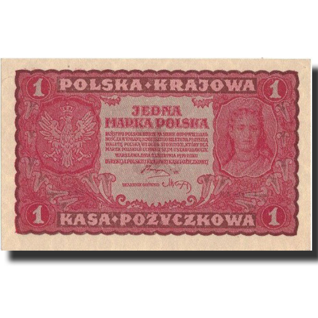 Poland, 1 Marka, 1919, 1919-08-23, KM:23, UNC(64)