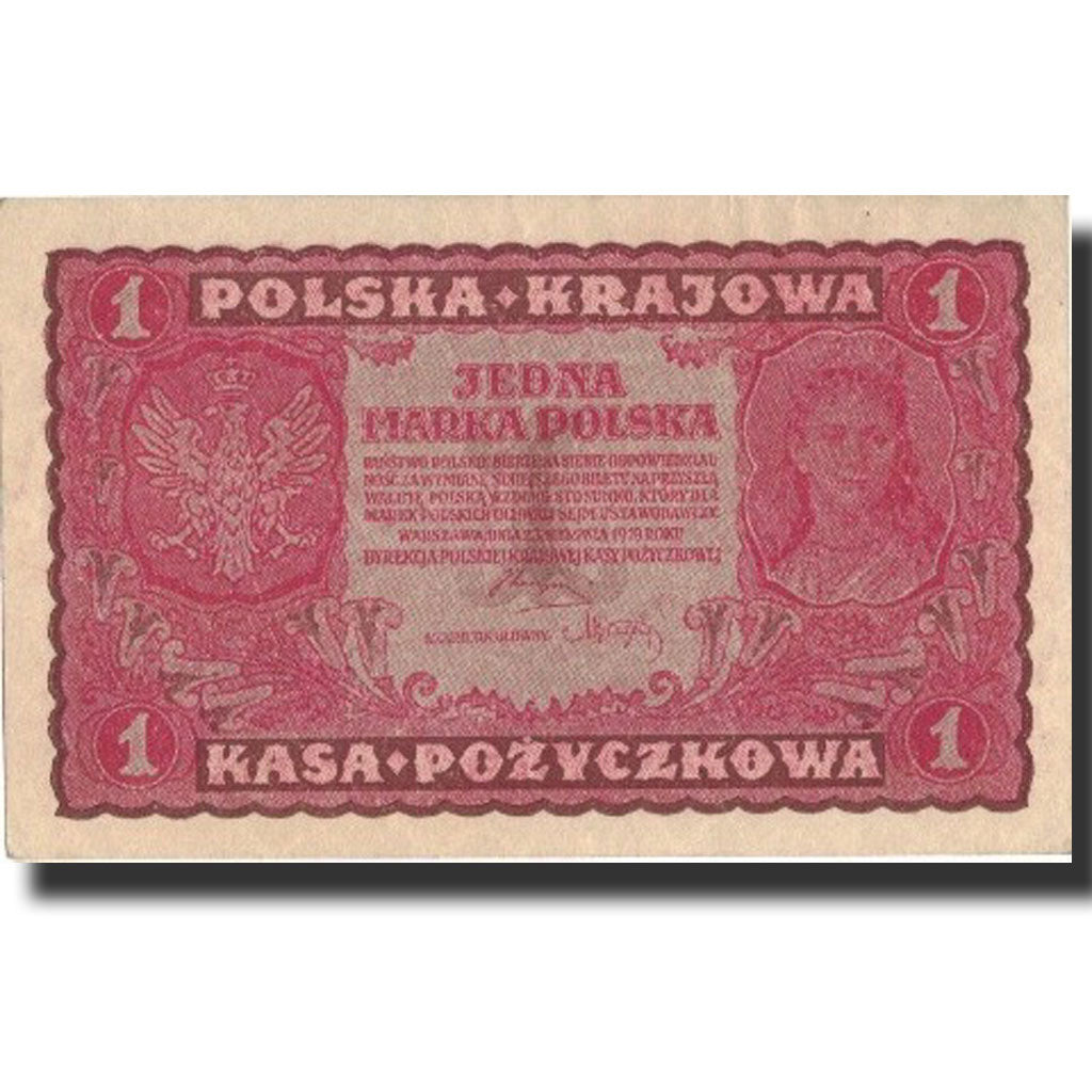 Poland, 1 Marka, 1919, 1919-08-23, KM:23, UNC(60-62)