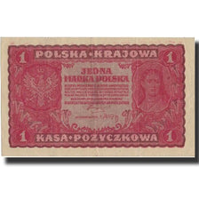 Geldschein, Polen, 1 Marka, 1919, 1919-08-23, KM:23, VZ