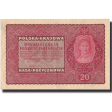 Banknote, Poland, 20 Marek, 1919, 1919-08-23, KM:26, AU(55-58)