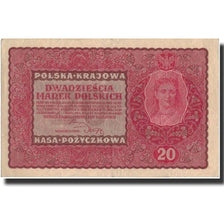 Banknote, Poland, 20 Marek, 1919, 1919-08-23, KM:26, AU(55-58)