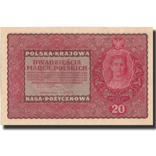 Banknot, Polska, 20 Marek, 1919, 1919-08-23, KM:26, UNC(63)