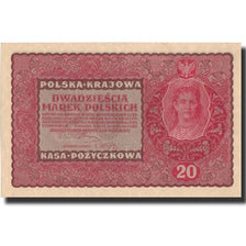 Banknote, Poland, 20 Marek, 1919, 1919-08-23, KM:26, UNC(63)