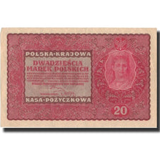 Banknote, Poland, 20 Marek, 1919, 1919-08-23, KM:26, UNC(60-62)