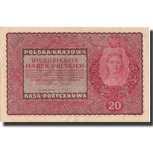 Banknote, Poland, 20 Marek, 1919, 1919-08-23, KM:26, AU(55-58)