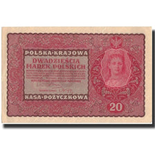 Banknote, Poland, 20 Marek, 1919, 1919-08-23, KM:26, AU(55-58)