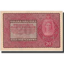Banknote, Poland, 20 Marek, 1919, 1919-08-23, KM:26, UNC(60-62)