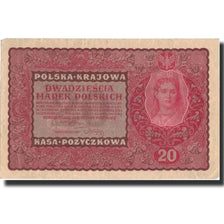 Banknote, Poland, 20 Marek, 1919, 1919-08-23, KM:26, AU(50-53)