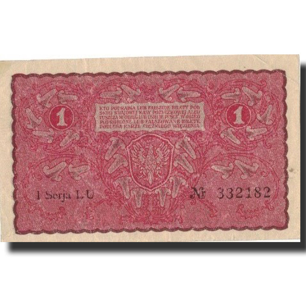 Banknote, Poland, 1 Marka, 1919, 1919-08-23, KM:23, AU(50-53)