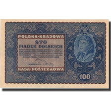 Banknote, Poland, 100 Marek, 1919, 1919-08-23, KM:27, AU(55-58)