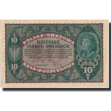 Poland, 10 Marek, 1919, 1919-08-23, KM:25, UNC(63)