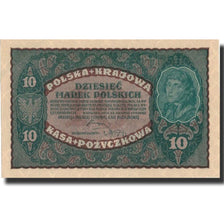 Poland, 10 Marek, 1919, 1919-08-23, KM:25, UNC(64)