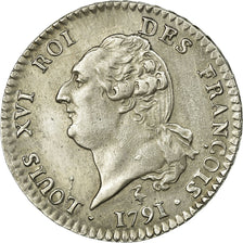 Moneda, Francia, Louis XVI, 15 sols françois, 15 Sols, 1/8 ECU, 1791, Paris