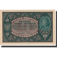 Poland, 10 Marek, 1919, 1919-08-23, KM:25, UNC(63)