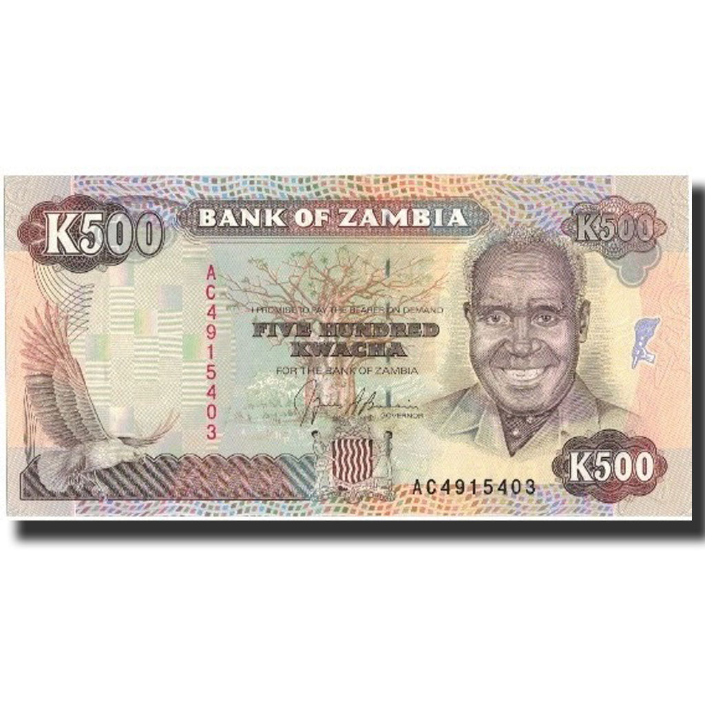Zambia, 500 Kwacha, Undated (1991), KM:35a, UNC(65-70)