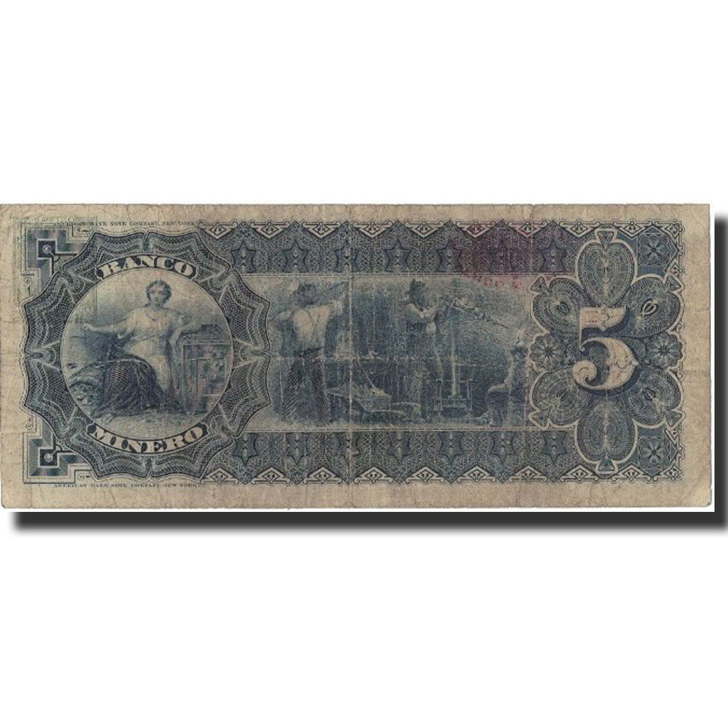 Mexico, 5 Pesos, 1910, 1910, KM:S163Ai, F(12-15)