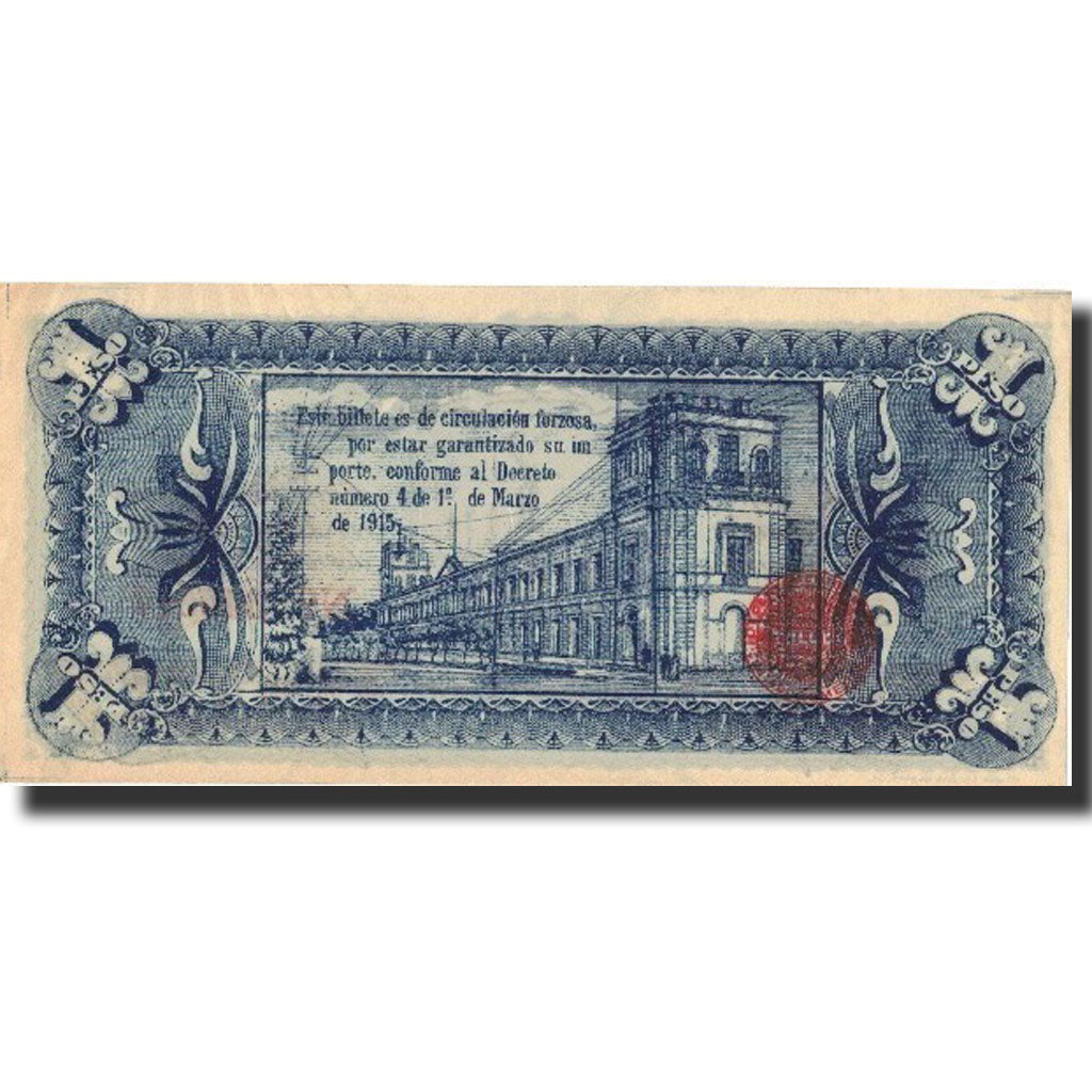 Mexico - Revolutionary, 1 Peso, 1915, 1915-03-01, KM:S881, AU(55-58)