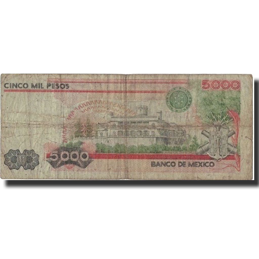 Mexico, 5000 Pesos, 1985, 1985-07-19, KM:87, F(12-15)