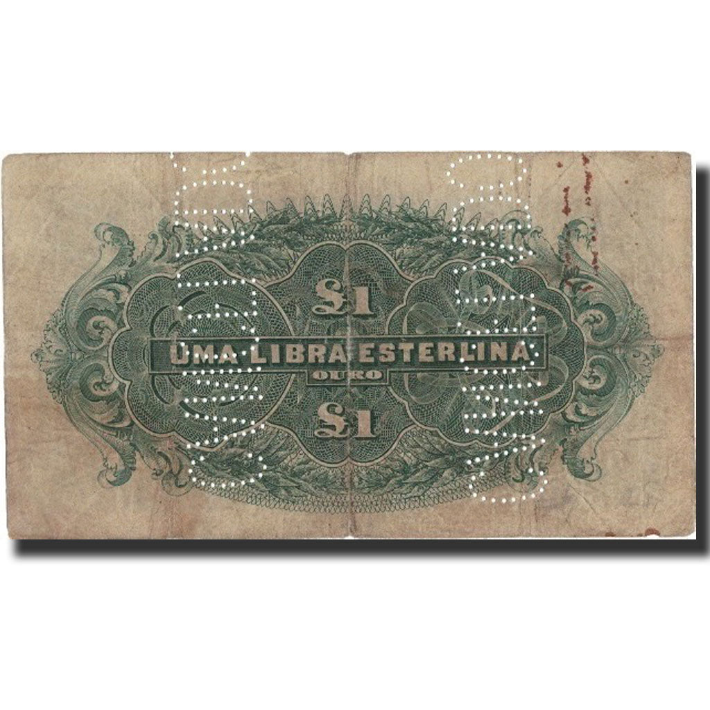Mozambique, 1 Libra, 1919, 1919-09-15, KM:R7b, F(12-15)