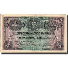 Geldschein, Mosambik, 5 Libras, 05-11-1942/15-01-1934, 05-11-1942/15-01-1934