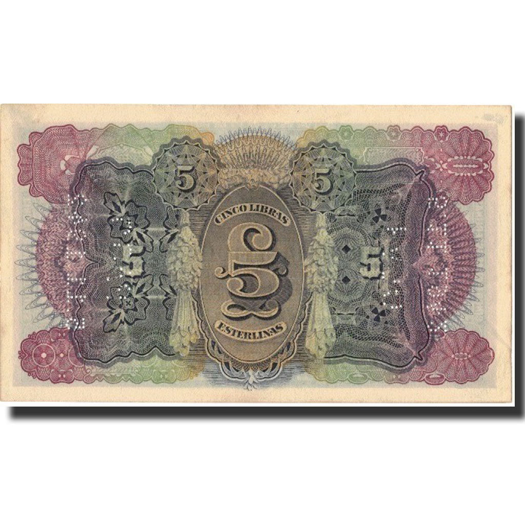 Billete, 5 Libras, 05-11-1942/15-01-1934, Mozambique, KM:R32