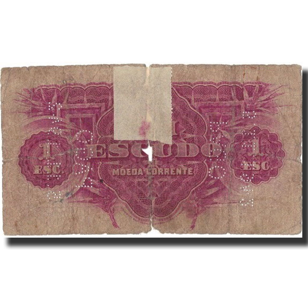 Mozambique, 1 Escudo, 1937, 1937-05-12, KM:R33, AG(1-3)