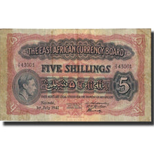 Billete, 5 Shillings, 1941, ESTE DE ÁFRICA, KM:28a, 1941-07-01, BC