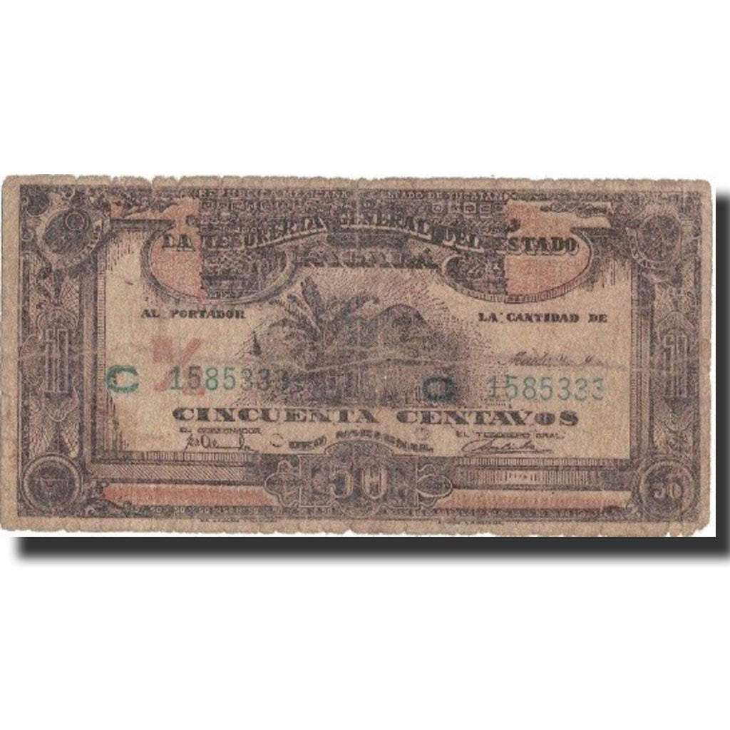 Messico - Rivoluzionario, 50 Centavos, 1916, KM:S1134, 1916, B+