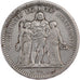 FRANCE, Hercule, 5 Francs, 1871, Paris, KM #823, EF(40-45), Silver, Gadoury...
