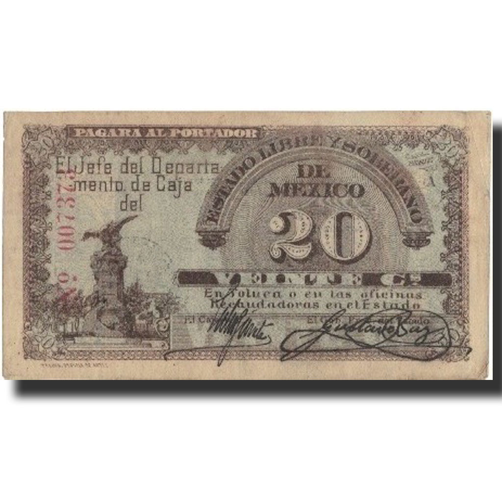 Mexico - Revolutionary, 20 Centavos, 1915, 1915-03-01, KM:S878, EF(40-45)
