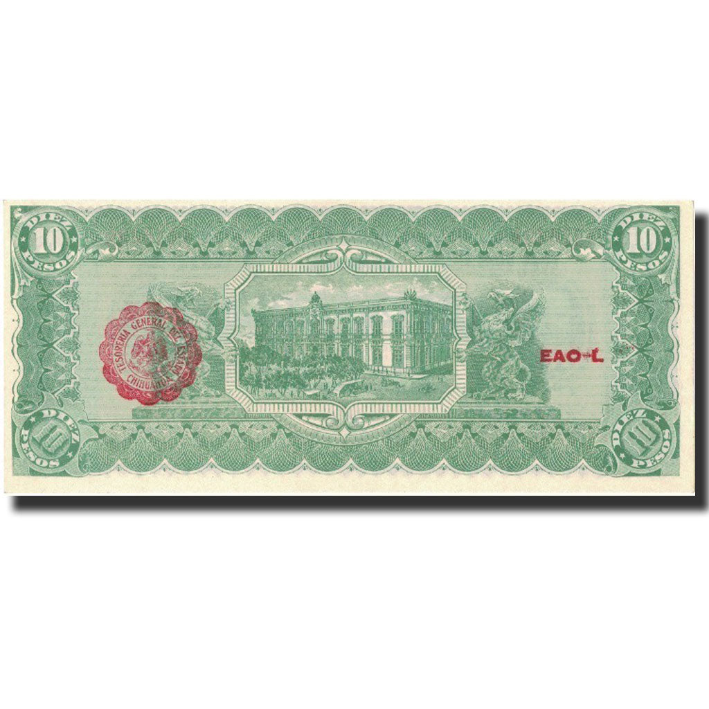 Mexico - Revolutionary, 10 Pesos, 1914, 1914, KM:S533c, UNC(65-70)