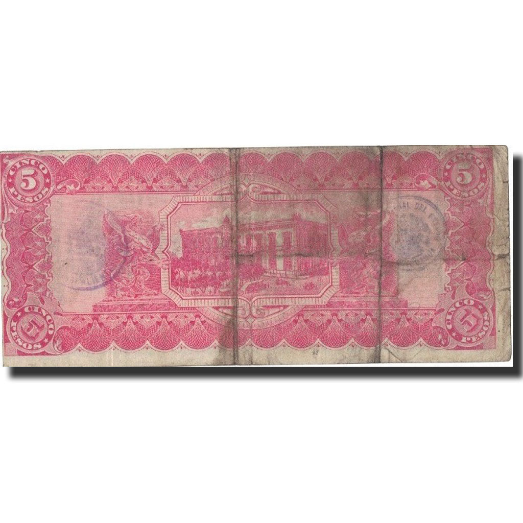 Mexico - Revolutionary, 5 Pesos, 1914, 1914-02-10, KM:S532c, VF(20-25)