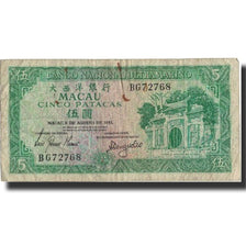 Macau, 5 Patacas, 1981, KM:58c, 1981-08-08, B+