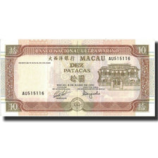 Macau, 10 Patacas, 1991, 1991-07-08, KM:65a, UNC(63)