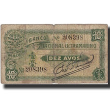 Macau, 10 Avos, undated (1920), KM:11, VG(8-10)