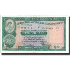 Hong Kong, 10 Dollars, 1977, KM:182h, 1977-03-31, MBC+