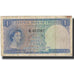 Ceylon, 1 Rupee, 1954, 1954-10-16, KM:49b, F(12-15)