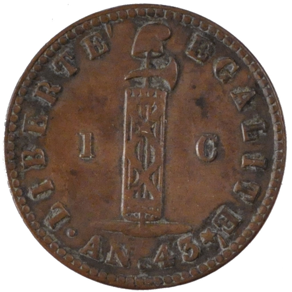 Moneta, Haiti, Centime, 1846, BB, Rame, KM:24