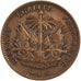 HAITI, Centime, 1886, Paris, KM #48, EF(40-45), Bronze, 4.80
