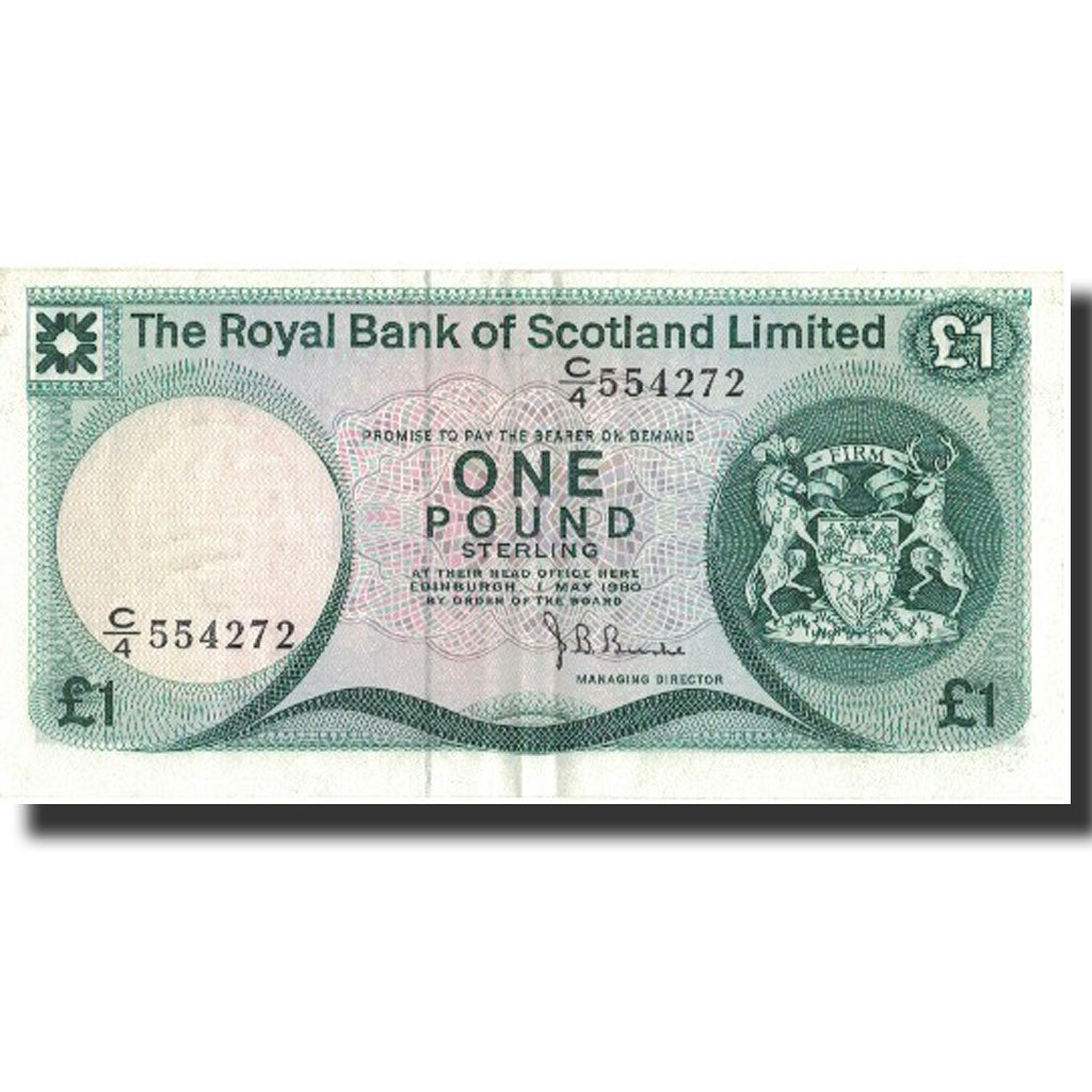 billet, Scotland, 1 Pound, 1980, 1980-05-01, KM:336a, SUP