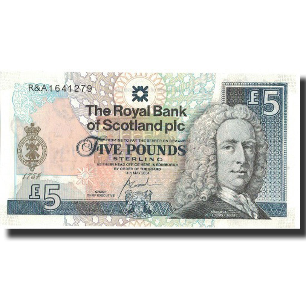 banknote, Scotland, 5 Pounds, 2004, 2004-05-14, KM:363, UNC(65-70)