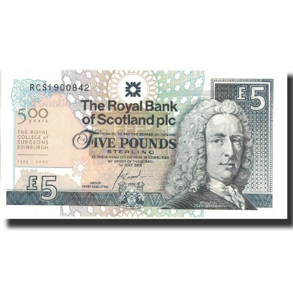 banknote, Scotland, 5 Pounds, 2005, 2005-07-01, KM:364, UNC(65-70)