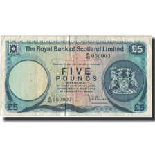 billete, 5 Pounds, 1976, Escocia, KM:337a, 1976-05-03, BC