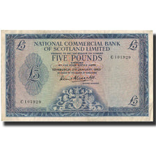 billete, 5 Pounds, 1963, Escocia, KM:272a, 1963-01-02, BC+