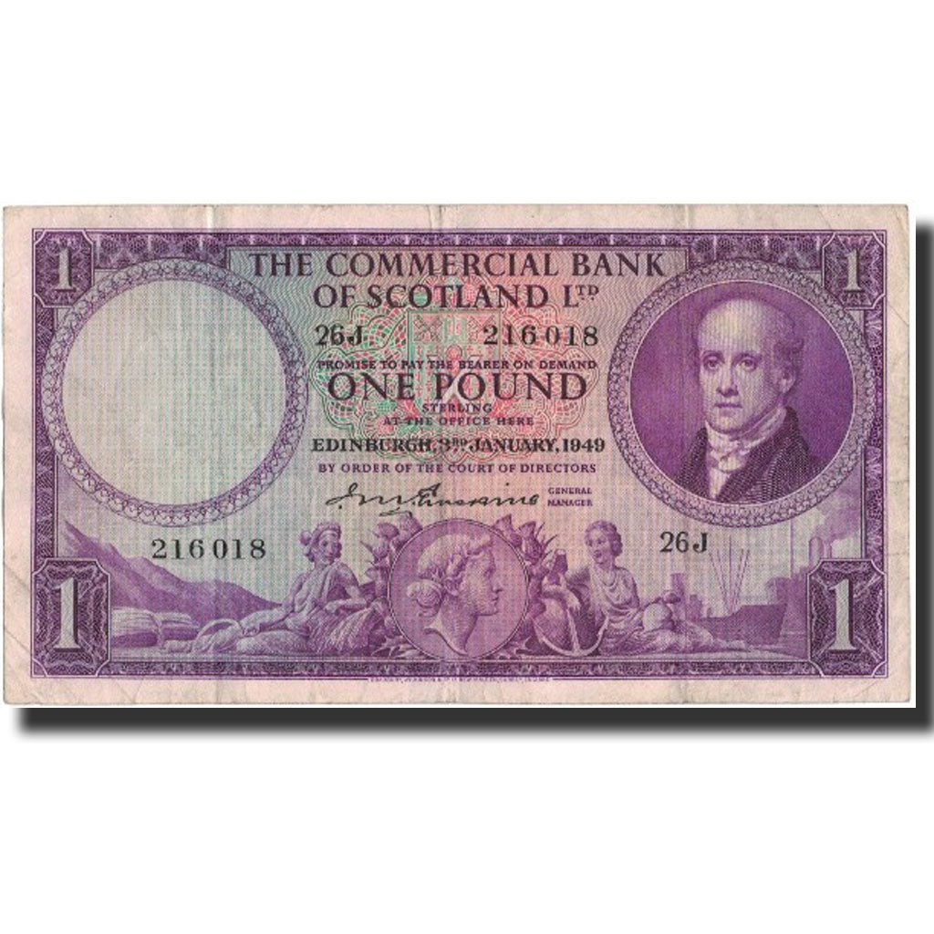 banknote, Scotland, 1 Pound, 1949, 1949-01-03, KM:S332, VF(20-25)